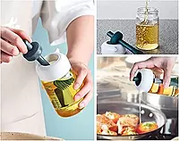 2IN1 OILS DISPENSER GLASS BOTTLE WITH SILICON BRUSH -230ML 2IN1 OILS DISPENSER GLASS BOTTLE WITH SILICON BRUSH -230ML