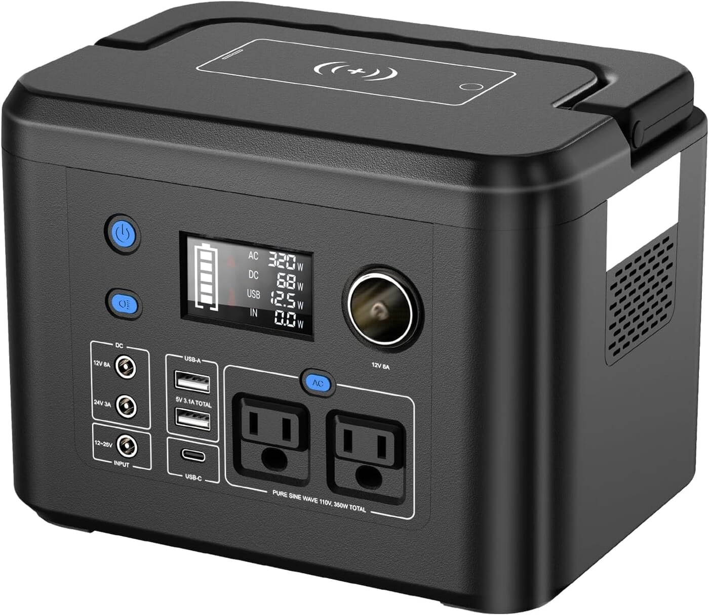 Powkey - Estación de energía portátil de 350 W