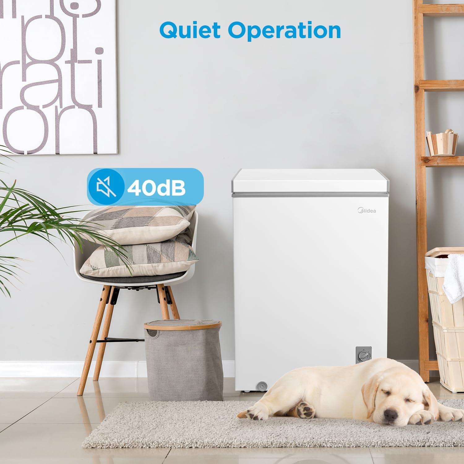 Midea MERC05C4BAWW - Congelador de pecho de 5.1 pies cúbicos