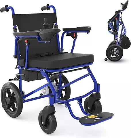 Silla De Ruedas EléCtrica Ligera Y Plegable,