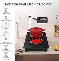 VBGK Placa de cocina eléctrica, estufa  de 12 pulgadas