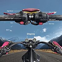 SAY YEAH Scooter eléctrico de neumático grueso de 2500 W para adultos