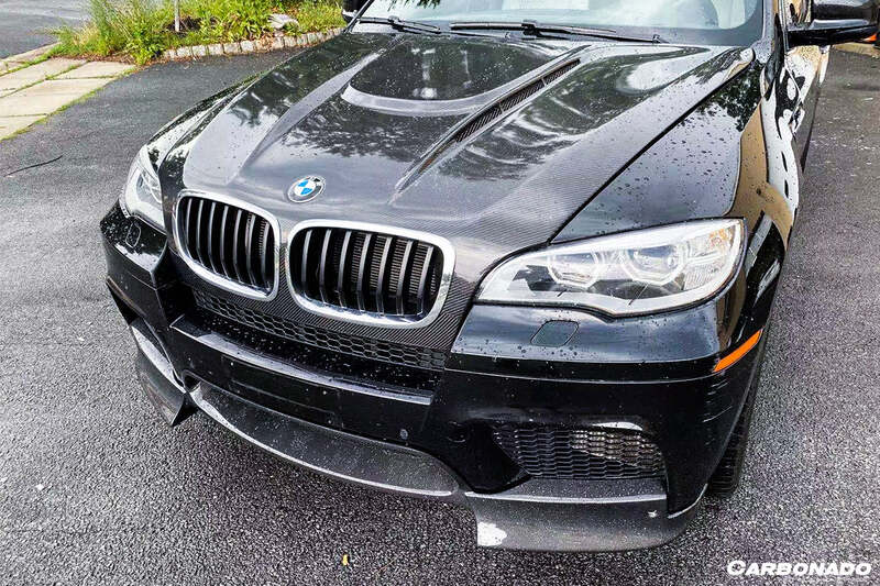 2008–2014 BMW E70/E71 X5M & X6M AK Style Carbon Fiber Front Lip