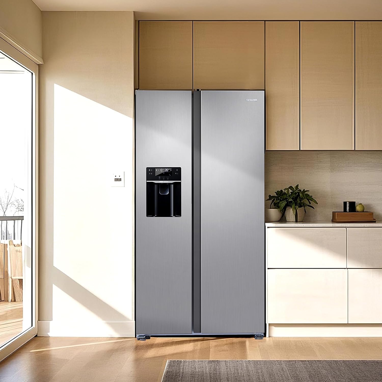Refrigerador mejorado de acero inoxidable de 18.1 pies cúbicos