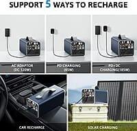 Estación de energía portátil de 300 W, de 299.7 Wh con salida de CA