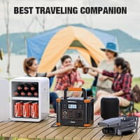 GRECELL- Central eléctrica portátil 300 W, generador solar 288 Wh