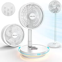 Belife Ventilador portátil X10, ventilador oscilante inalámbrico