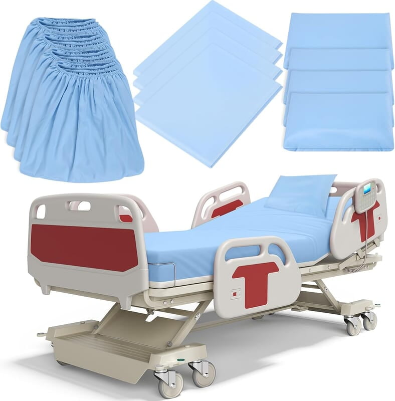 Juego de 12 sábanas de hospital de 36 x 84 x 14 pulgadas Juego de 12 sábanas de hospital de 36 x 84 x 14 pulgadas