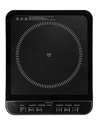 Panasonic KY-A112AKFD 2100W Induction Cooktop front view with control panel