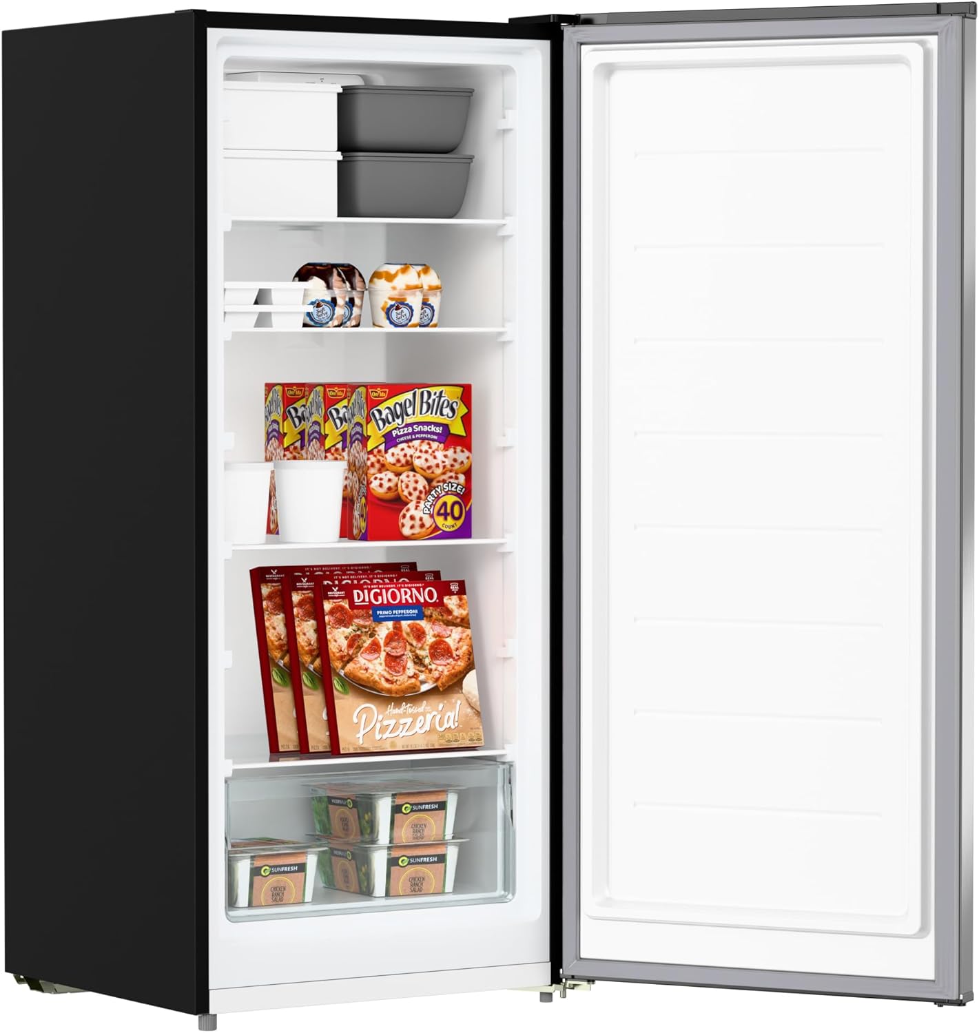 KoolMore KM-RUF-7S-SS Congelador/refrigerador convertible de 7 pies cúbicos