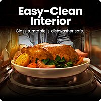 Chefman Horno microondas para encimera, 0.9 pies cúbicos