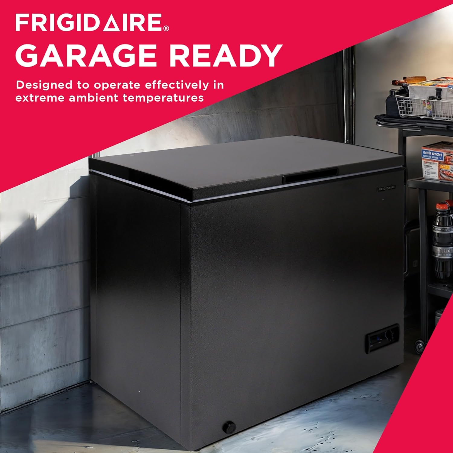 Frigidaire Congelador profundo de pecho, capacidad de 7 pies cúbicos