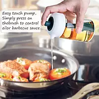 2IN1 OILS DISPENSER GLASS BOTTLE WITH SILICON BRUSH -230ML 2IN1 OILS DISPENSER GLASS BOTTLE WITH SILICON BRUSH -230ML