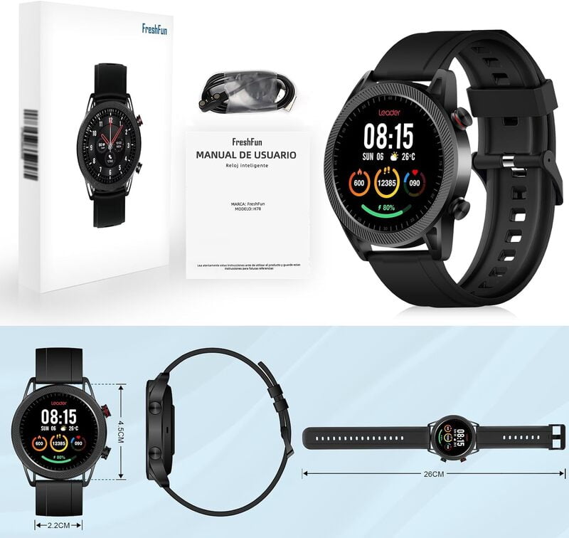 FreshFun Smartwatch Hombre y Mujer, Reloj FreshFun Smartwatch Hombre y Mujer, Reloj