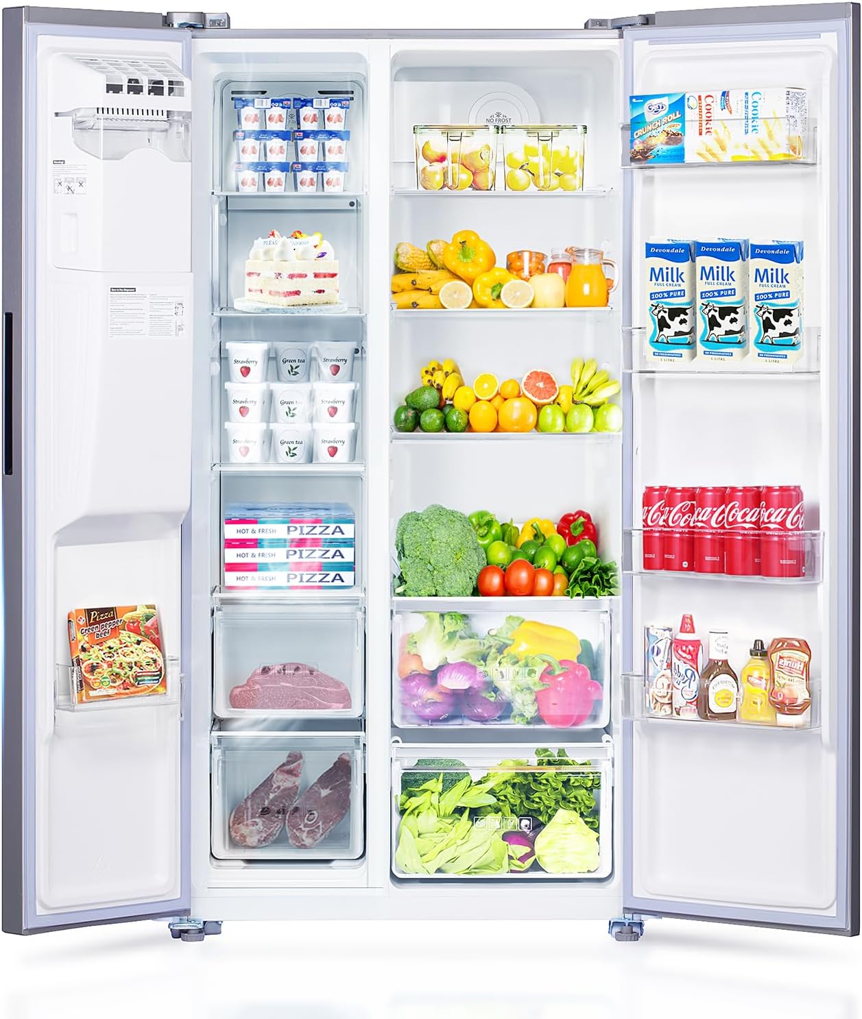 Refrigerador mejorado de acero inoxidable de 18.1 pies cúbicos