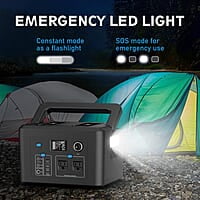 Estación de energía portátil de 600 W, batería de reserva powkey
