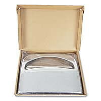 Toilet Seat Cover Dispenser Half-Fold, 16 x 3 x 11.5, Chrome