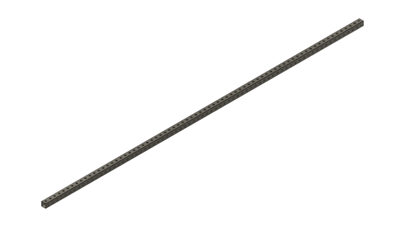 Red Tube 72" x 1" x 1"