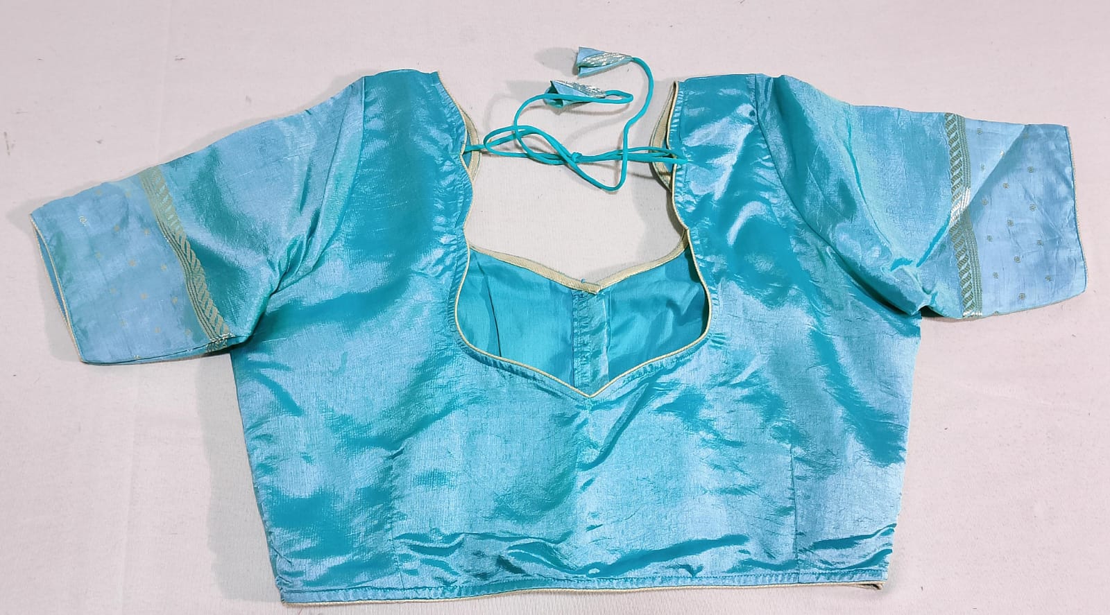 C190: Ready To Ship Beautiful Raw Mango Silk Saree With Stitched Blouse