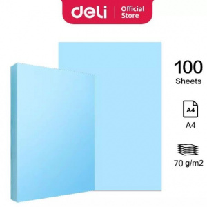 P/COPY PAPER A4 70g L/BLUE - #7391 DELI P/COPY PAPER A4 70g L/BLUE - #7391 DELI