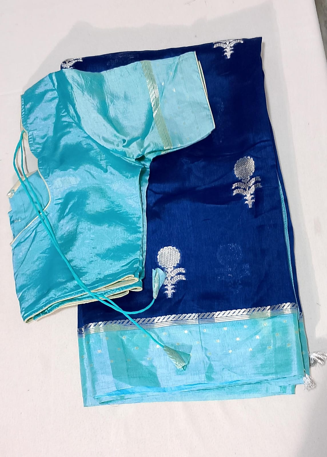 C190: Ready To Ship Beautiful Raw Mango Silk Saree With Stitched Blouse