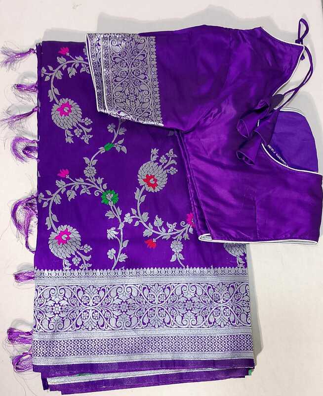 D162: Ready To Ship Beautiful Soft Silk Saree With Stitched Blouse D162: Ready To Ship Beautiful Soft Silk Saree With Stitched Blouse