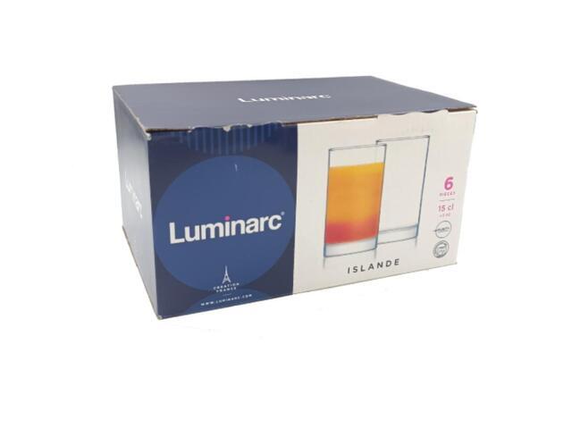 ISLANDE 15CL طقم كاسات عصير لومينارك  6 كاسات