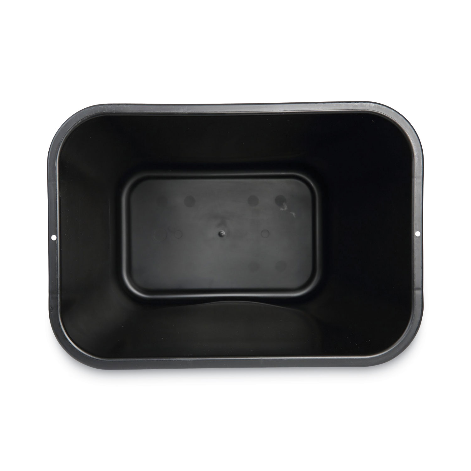 Waste Basket Plastic Rectangle 28 Quart, Black