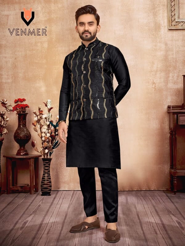 V185: Beautiful Mens Kurta Pyjma Sets With Jacket V185: Beautiful Mens Kurta Pyjma Sets With Jacket
