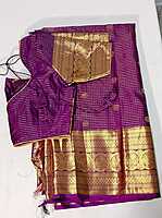 D10: Ready To Ship Beautiful Kanchipattu Saree With Stitched Blouse D10: Ready To Ship Beautiful Kanchipattu Saree With Stitched Blouse