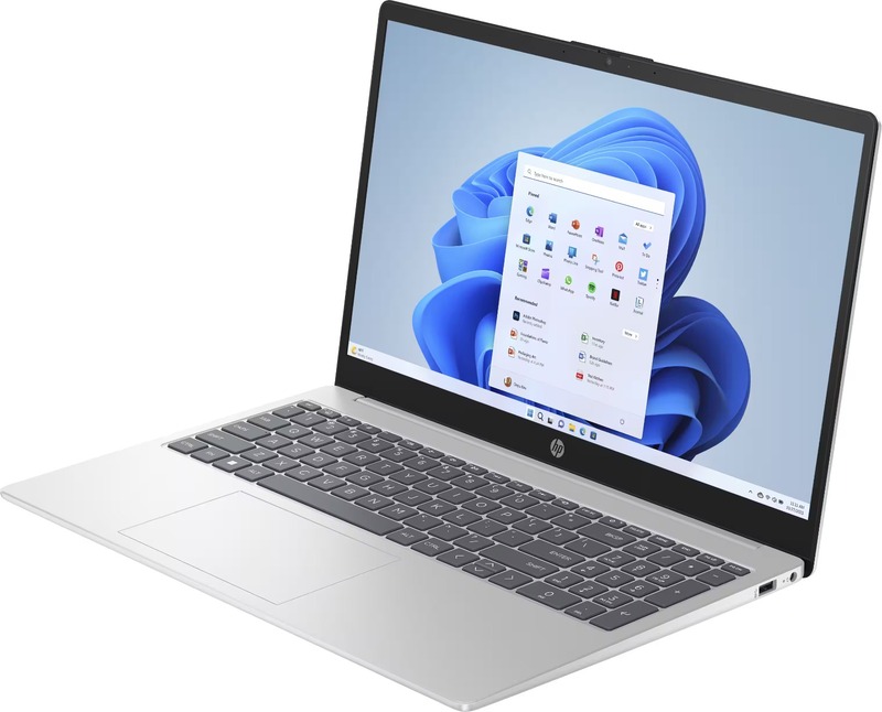 (9044) HP AMD RYZEN 5 7520U 512GB SSD 8GB 15.6" TOUCHSCREEN WIN11 NATURAL SILVER 15-FC0025