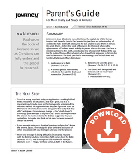 Journey: A Study in Romans Parent’s Guide – Free Download Journey: A Study in Romans Parent’s Guide – Free Download