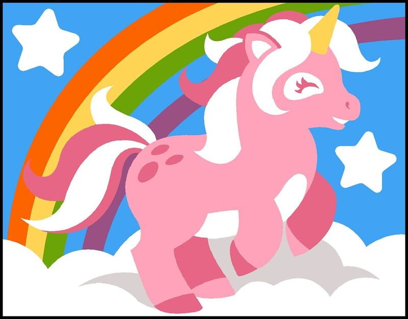 Kit Impare a Ricamare: Unicorno e Arcobaleno, 18168 Kit Impare a Ricamare: Unicorno e Arcobaleno, 18168