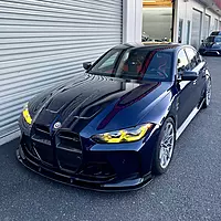 BMW G8X G80 G82 M3 M4 3-Piece Carbon Fiber Race Lip Splitter (2021+)