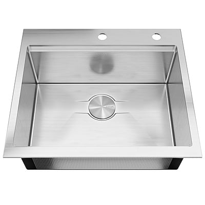 25-inch Workstation Drop-in Kitchen Sink Single Bowl 25-inch Workstation Drop-in Kitchen Sink Single Bowl