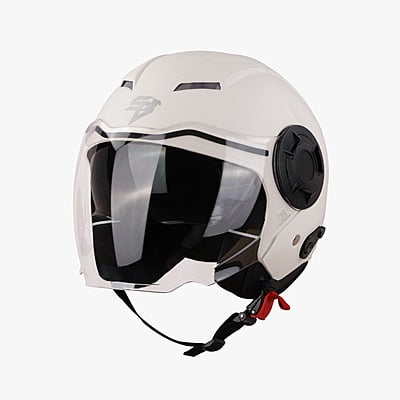 STEELBIRD SBH-31 DRX DASHING WHITE C/V (L)