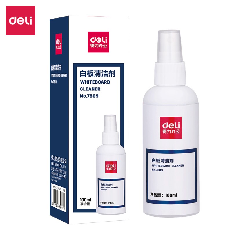DELI 7869 WHITEBOARD CLEANER 100ML DELI 7869 WHITEBOARD CLEANER 100ML
