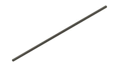 Blue Tube 78" x 1" x 1"