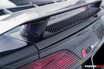 Audi R8 GEN2 V10 PLUS Coupe GT Style Carbon Fiber Trunk Wing w/ Base | Direct-Fit Rear Spoiler Audi R8 GEN2 V10 PLUS Coupe GT Style Carbon Fiber Trunk Wing w/ Base | Direct-Fit Rear Spoiler