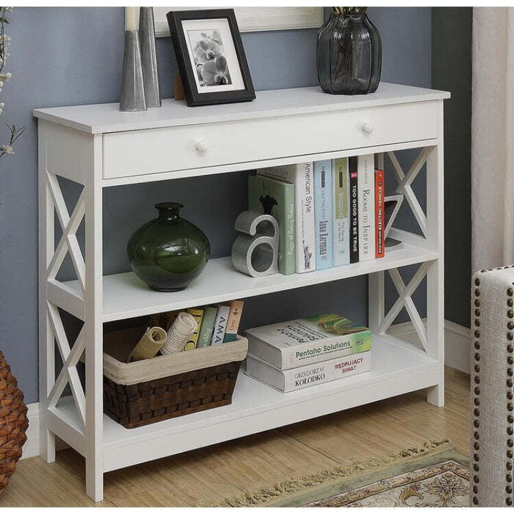 Kansas White Console Table