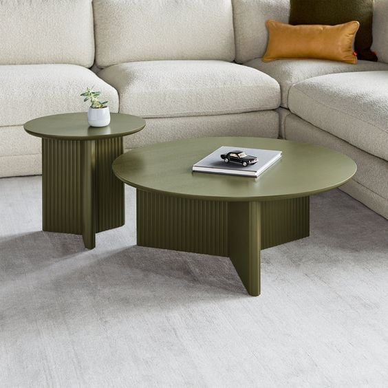 Isabella Solid Wood Boho Coffee Table Set Of 2 Isabella Solid Wood Boho Coffee Table Set Of 2