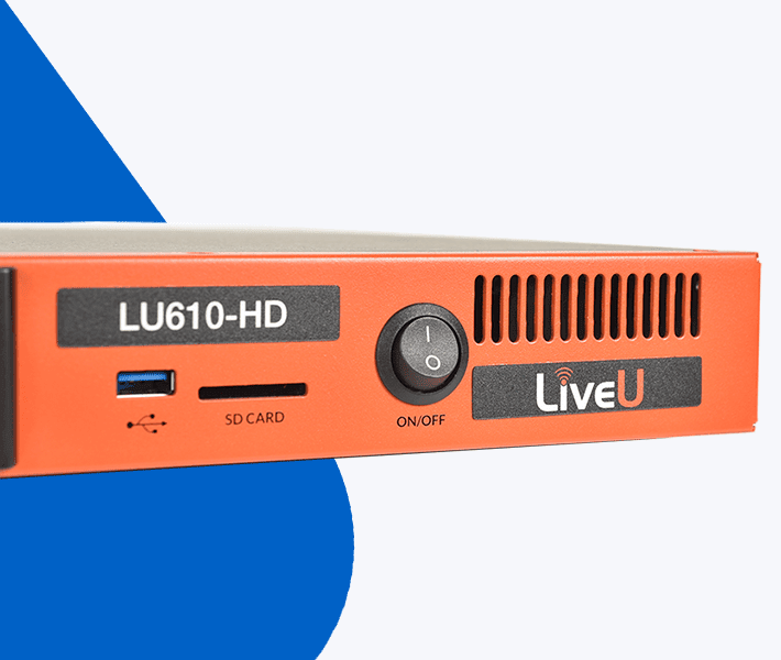 LiveU LU610 HEVC-HD encoder with internal modems