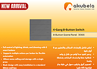 4-Gang 8-Button Switch