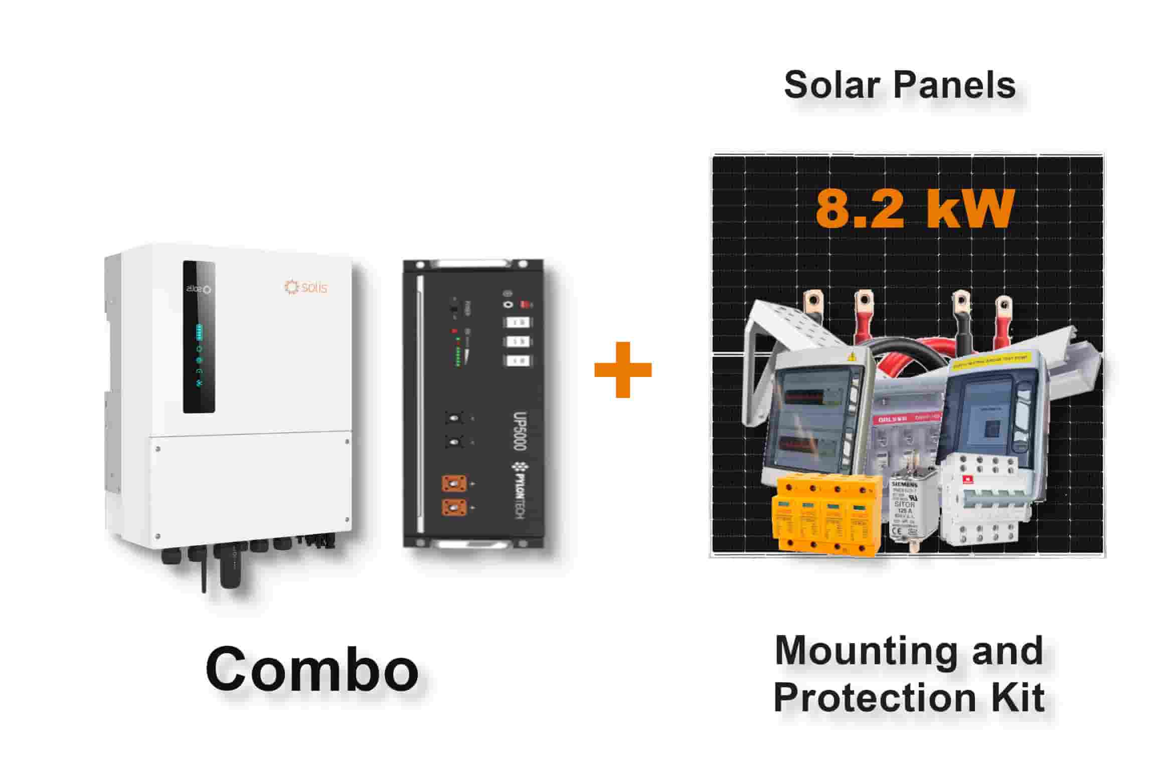5.0 kW SOLIS S6 Hybrid - PYLONTECH Combo, c/w 4.8 kWh Lithium Battery