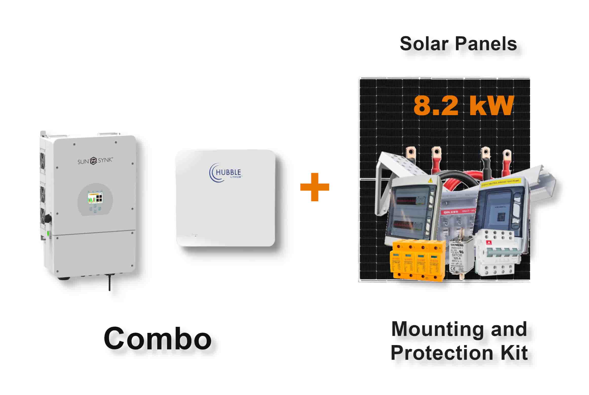 8.0 kW SUNSYNK Hybrid - HUBBLE Combo, c/w 10.0 kWh Lithium Battery 8.0 kW SUNSYNK Hybrid - HUBBLE Combo, c/w 10.0 kWh Lithium Battery