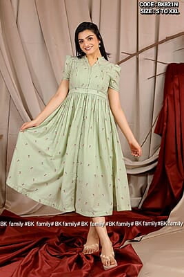 B811: Beautiful Summer Cotton Frocks