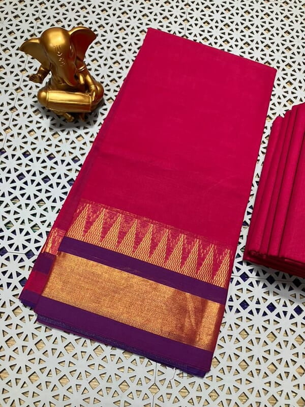 V217:Ready to ship soft Mangalagiri cotton  sarees comes with unstitched blouse