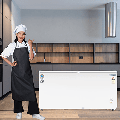 Blue Star CF3-300MPW Deep Freezer with Energy Efficiency Label Clearly Visible Blue Star CF3-300MPW Deep Freezer with Energy Efficiency Label Clearly Visible