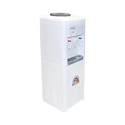 Sleek, modern design of the Atlantis Frosty Plus floor-standing water dispenser. Sleek, modern design of the Atlantis Frosty Plus floor-standing water dispenser.
