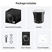 Arylic waterproof CK30C 3" 60W Coaxial HD In-ceiling Speaker Arylic waterproof CK30C 3" 60W Coaxial HD In-ceiling Speaker